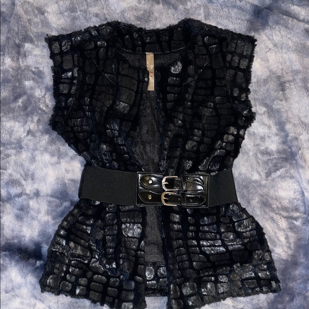Monaco Black Textured Garment